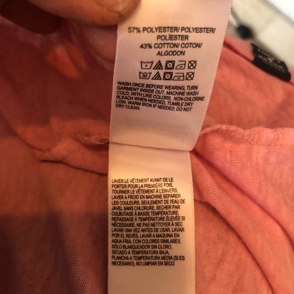 Lucky Brand Men’s Size L Pink Burnout Short Sleeves Henley Casual Light T-Shirt - Picture 5 of 15